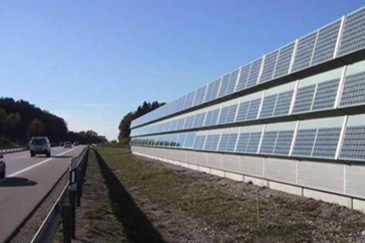 Electricity Generation from Noise with Noise Barriers